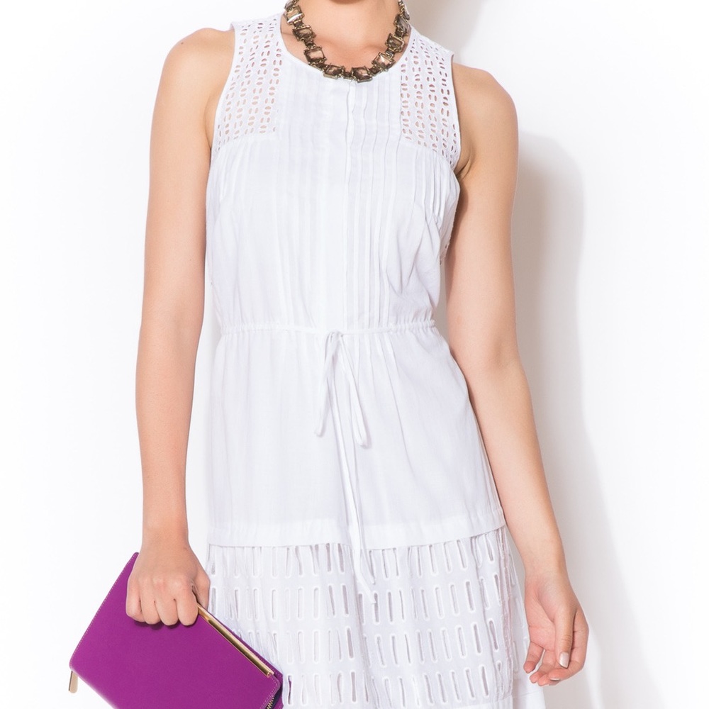 Rebecca Taylor White Eyelet Dress